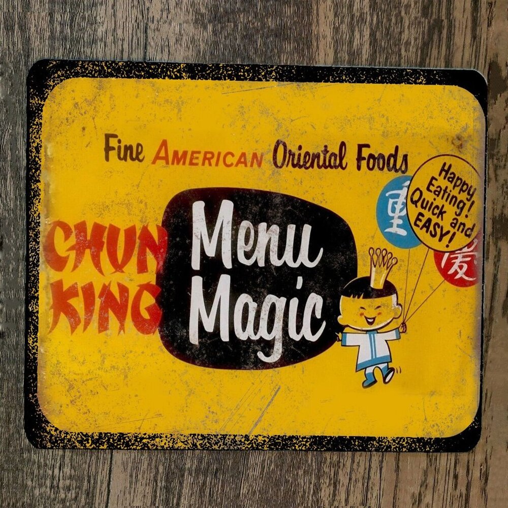 Mouse Pad Chun King Menu Magic Fine American‎ Oriental Food